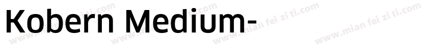 Kobern Medium字体转换